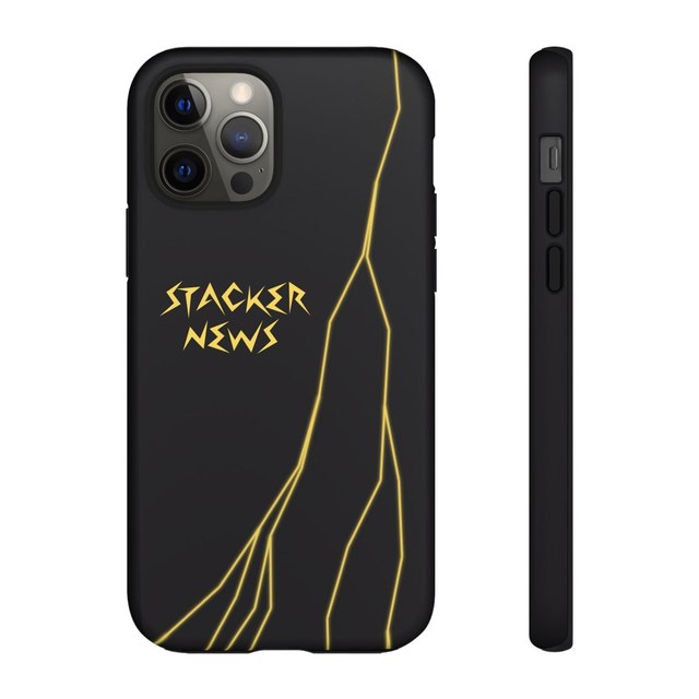 STACKER NEWS iPhone Black Tough Cases — iPhone 12 Pro, Matte