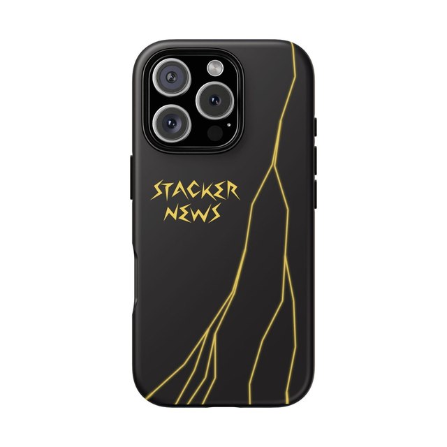 STACKER NEWS iPhone Black Tough Cases — iPhone 16 Pro, Matte