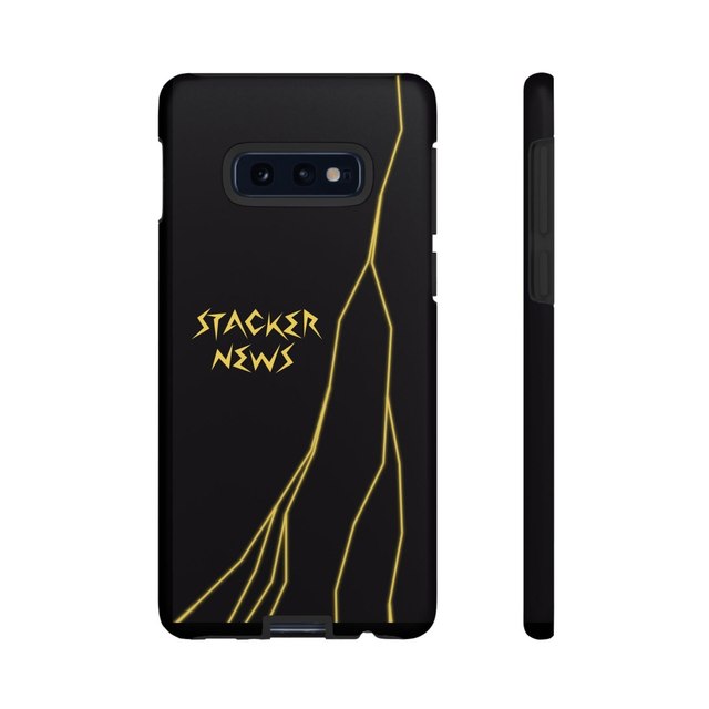 STACKER NEWS Galaxy Black Tough Cases — Samsung Galaxy S10E, Matte