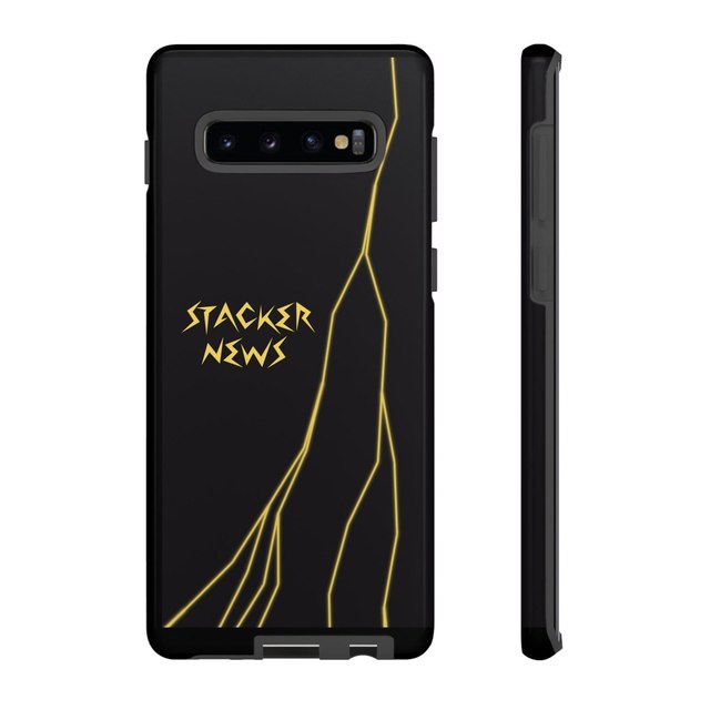 STACKER NEWS Galaxy Black Tough Cases — Samsung Galaxy S10 Plus, Glossy