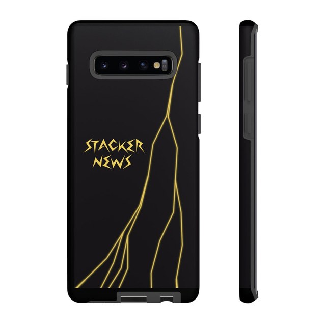 STACKER NEWS Galaxy Black Tough Cases — Samsung Galaxy S10 Plus, Matte