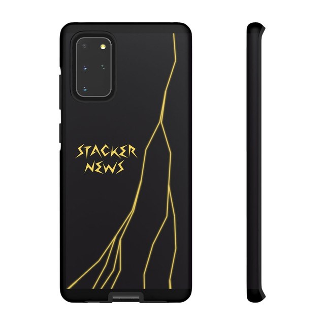 STACKER NEWS Galaxy Black Tough Cases — Samsung Galaxy S20+, Matte