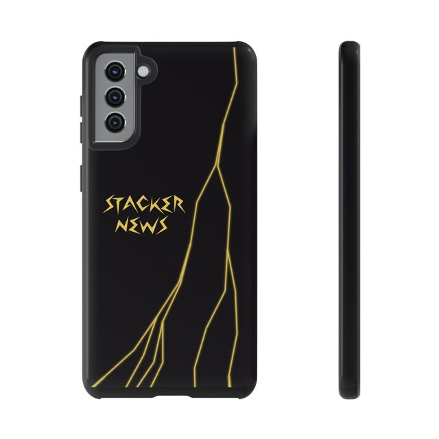 STACKER NEWS Galaxy Black Tough Cases — Samsung Galaxy S21 Plus, Glossy