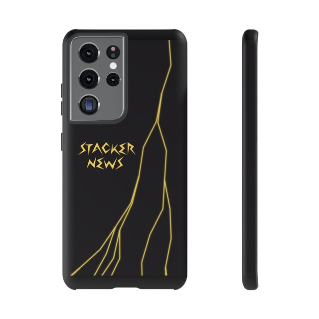 STACKER NEWS Galaxy Black Tough Cases — Samsung Galaxy S21 Ultra, Matte
