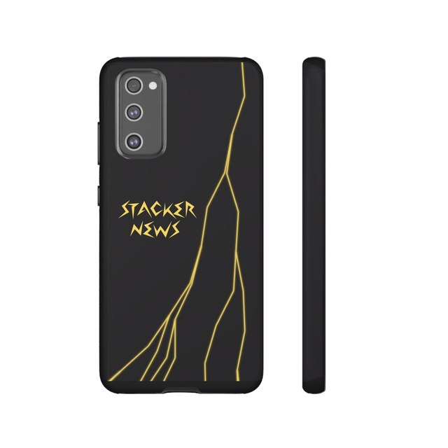 STACKER NEWS Galaxy Black Tough Cases — Samsung Galaxy S20 FE, Matte