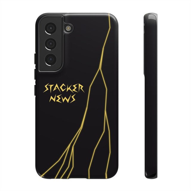 STACKER NEWS Galaxy Black Tough Cases — Samsung Galaxy S22, Glossy