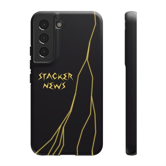 STACKER NEWS Galaxy Black Tough Cases — Samsung Galaxy S22, Matte
