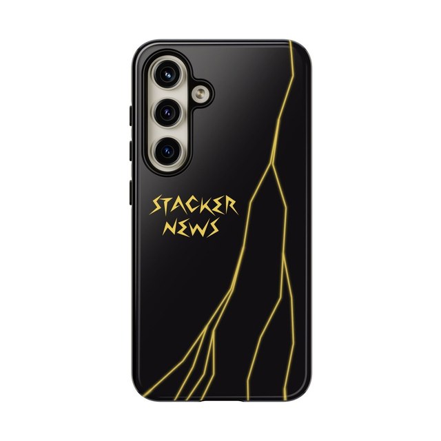 STACKER NEWS Galaxy Black Tough Cases — Samsung Galaxy S24, Glossy
