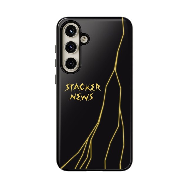 STACKER NEWS Galaxy Black Tough Cases — Samsung Galaxy S24 Plus, Glossy