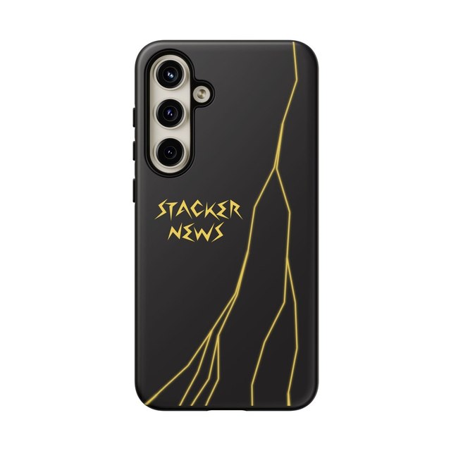 STACKER NEWS Galaxy Black Tough Cases — Samsung Galaxy S24 Plus, Matte