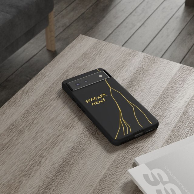 STACKER NEWS Pixel Black Tough Cases — Google Pixel 6, Matte