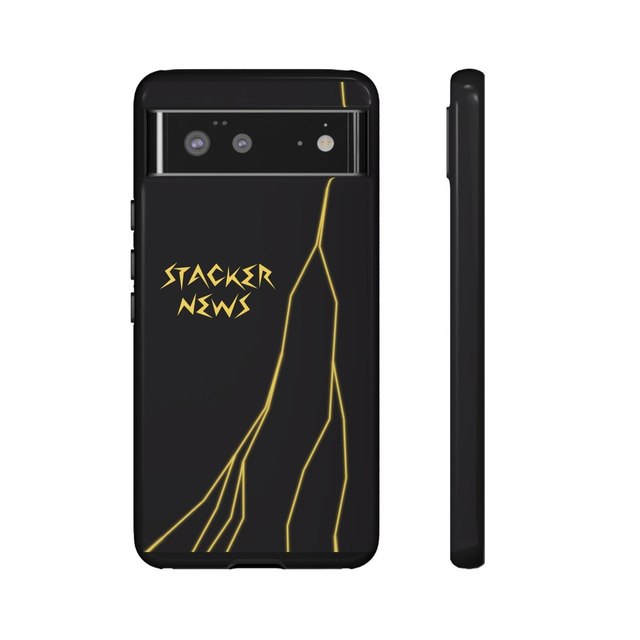 STACKER NEWS Pixel Black Tough Cases — Google Pixel 6, Glossy