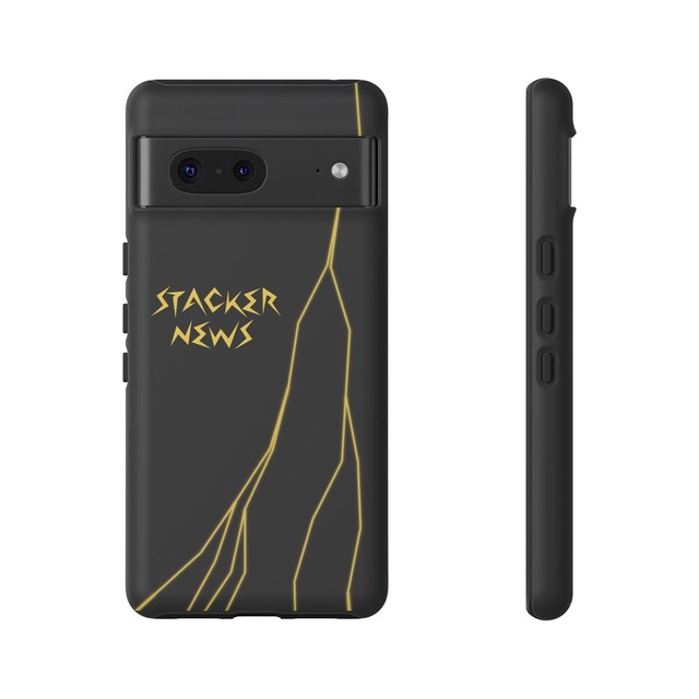 STACKER NEWS Pixel Black Tough Cases — Google Pixel 7, Matte