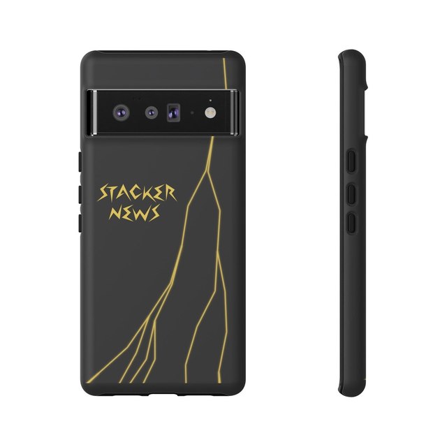 STACKER NEWS Pixel Black Tough Cases — Google Pixel 6 Pro, Matte