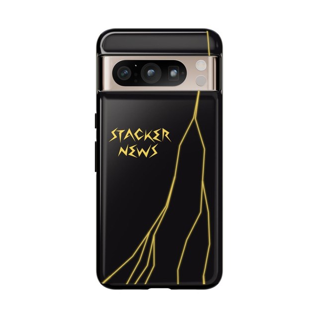 STACKER NEWS Pixel Black Tough Cases — Google Pixel 8 Pro, Glossy