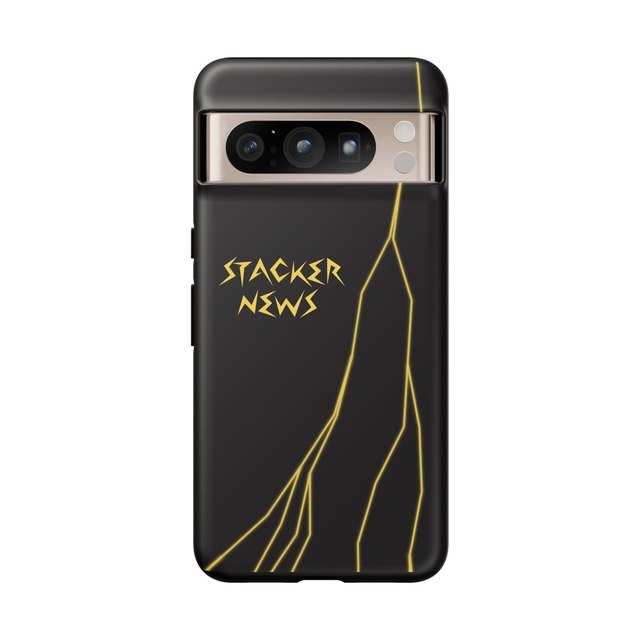 STACKER NEWS Pixel Black Tough Cases — Google Pixel 8 Pro, Matte