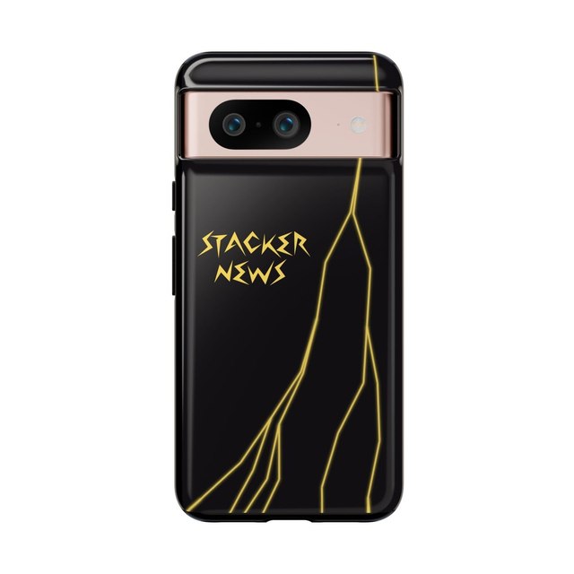 STACKER NEWS Pixel Black Tough Cases — Google Pixel 8, Glossy