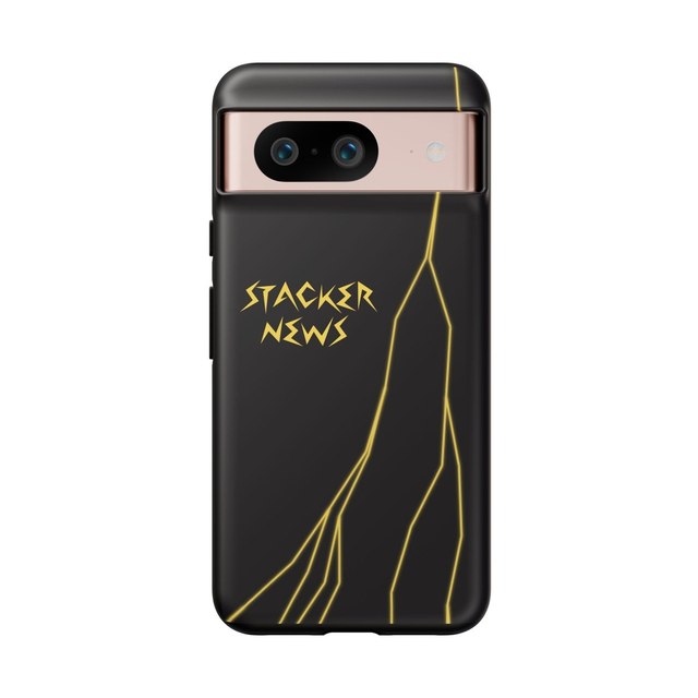 STACKER NEWS Pixel Black Tough Cases — Google Pixel 8, Matte