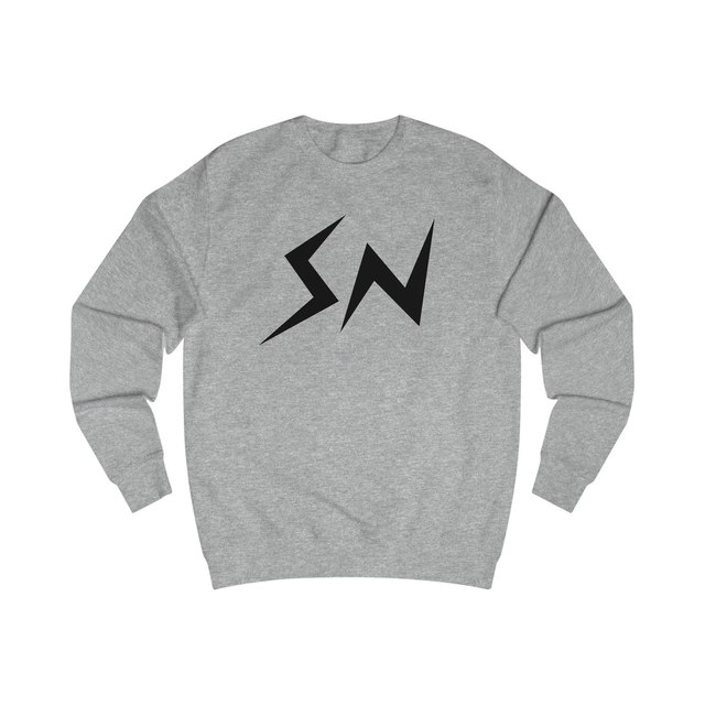 💛🩶🖤 SN Unisex Sweatshirt — Heather Grey, L